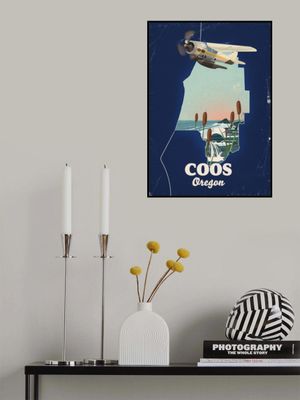 Coos Oregon Travel Poster