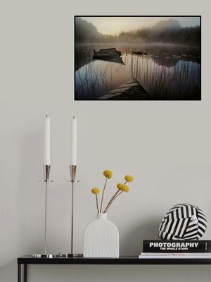 In the misty morning