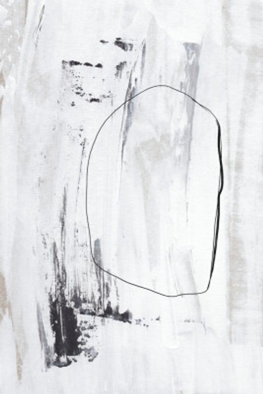 Black Strokes And A Delicate Outline