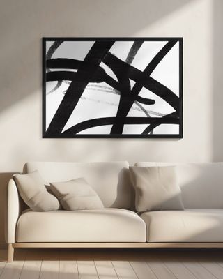 Bold Black Brushstrokes