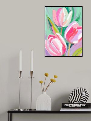 Vibrant Colorful Tulips