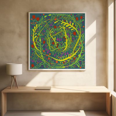 Swirling Botanical Patterns