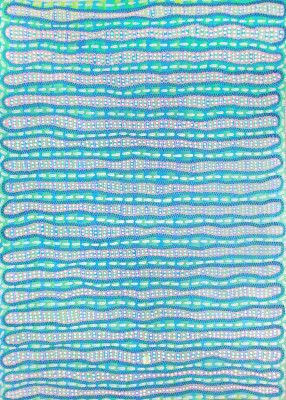 Flowing Aqua Blue Lines