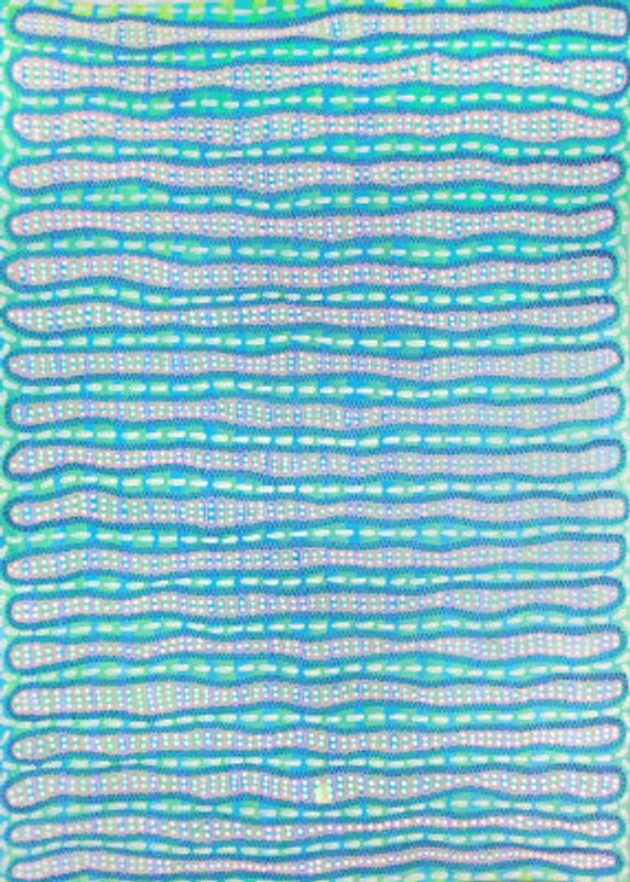 Flowing Aqua Blue Lines