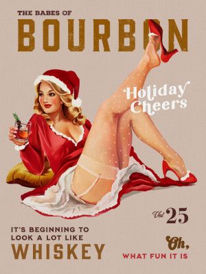 Babes of Bourbon Vol 25 Holiday Cheer Christmas Pinup