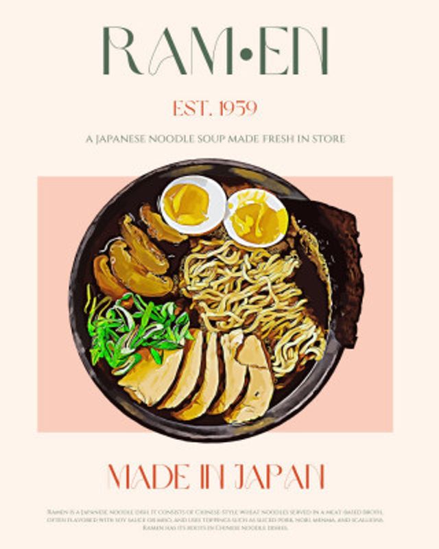 Savoring Japanese Ramen Bowl