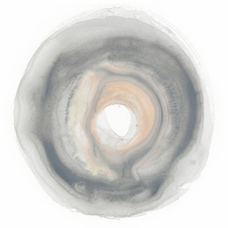 Calm Circles with Muted Gray and Beige Tones