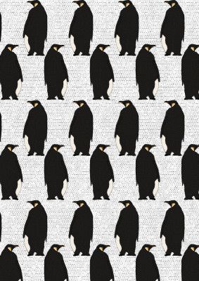 Vintage Penguin Pattern