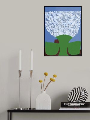 Stylized White Flower