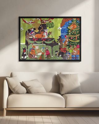 Cats playing piano Christmas