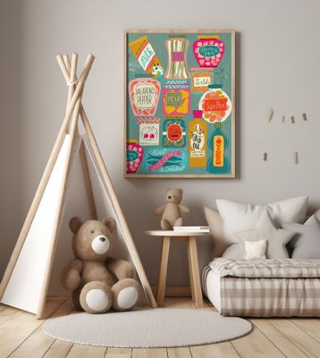 Colorful Pantry  Turquoise