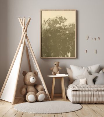 Misty Meadow. Abstract Botanical Art No.2