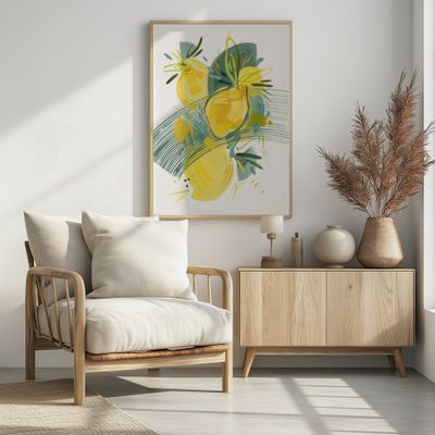 Vibrant Abstract Lemons
