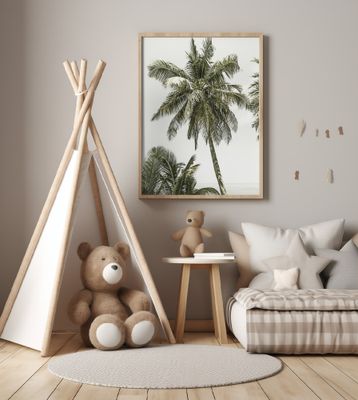 Palm Trees by the ocean | Vintage