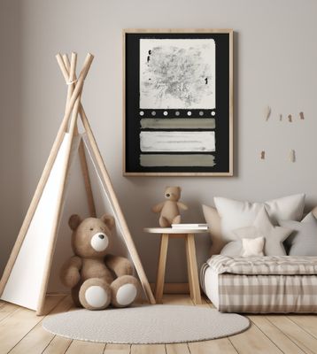 Midnight Cream Delight Abstraction