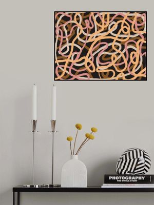 Tangled Array Of Colorful Lines