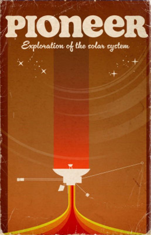 Pioneer Vintage Space Art
