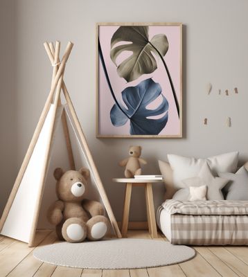 Monstera Pink Light 02