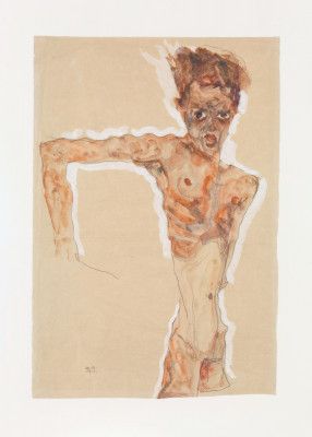 Self Portrait  Egon Schiele