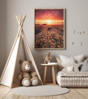 Low tide on the lagoon of Saint Leu.