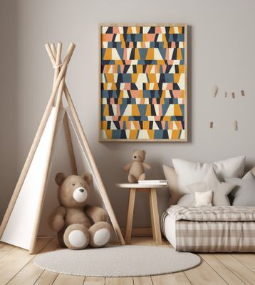 Rainbow Plus Shapes  Blue Mustard14