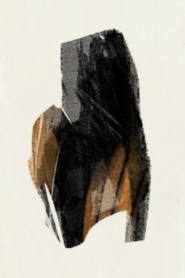 Black Figure On Neutral Background