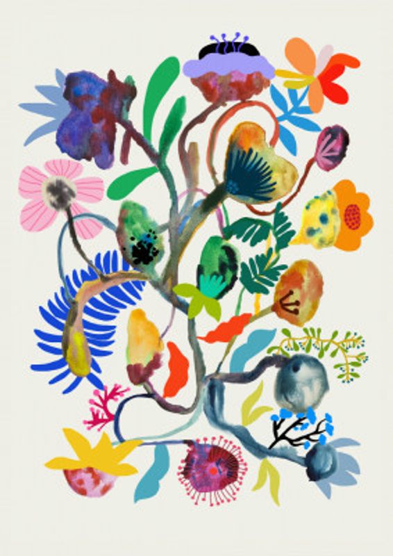 9933x14043 Din 115 Abstract Floral