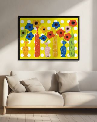 Pop Flowers _Yellow Dotty