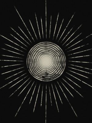 Midnight Sun Abstraction