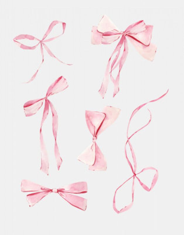 6 Bows Pink