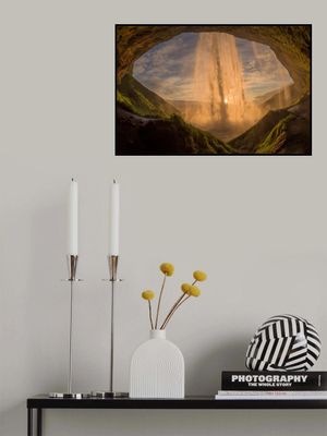 The waterfall Seljalandsfoss