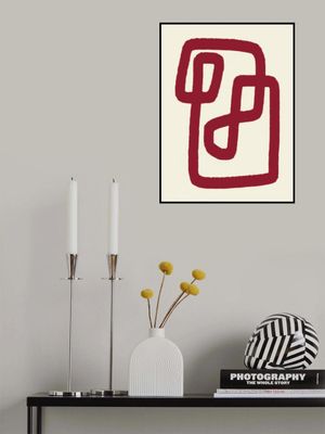 Abstract Red Line Design 02