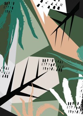 Abstract Botanical Pattern