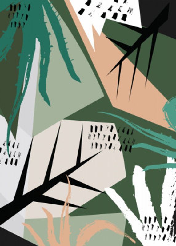 Abstract Botanical Pattern