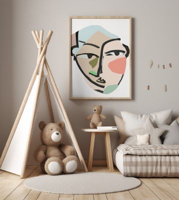 Visage No2 Art Print