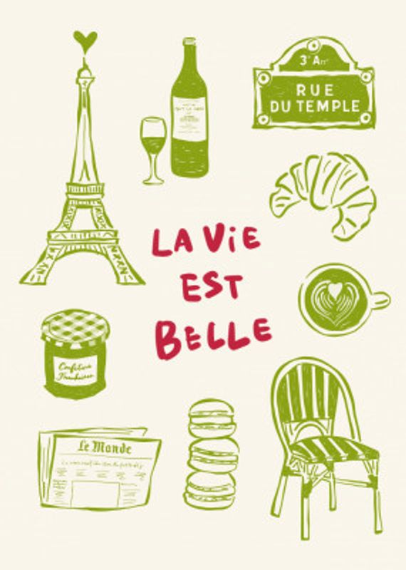 La Vie Est Belle - Paris Poster