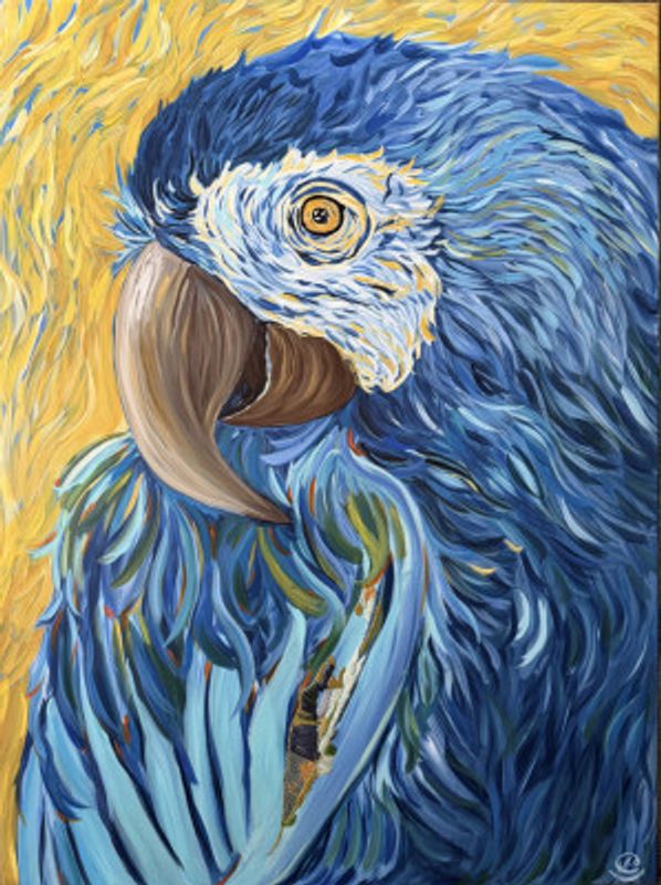 Vibrant Blue Macaw
