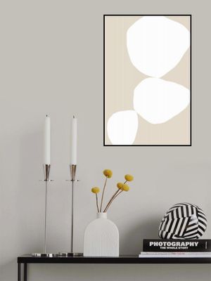Three White Organic Shapes