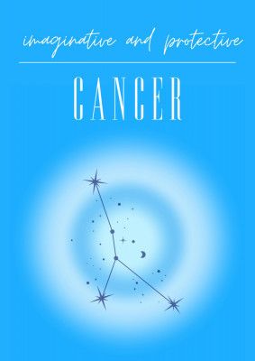 Cancer Zodiac Print Art
