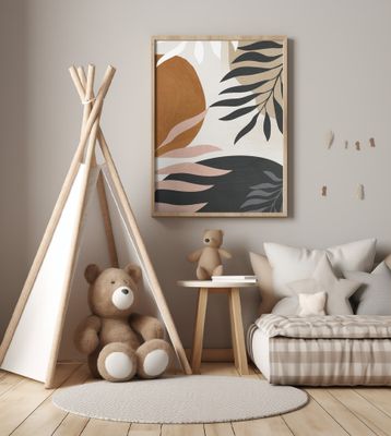 Abstract Art With Leaves