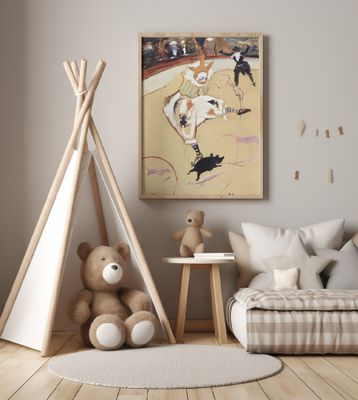 At the Circus Fernando Medrano With a Piglet (ca. 1889)