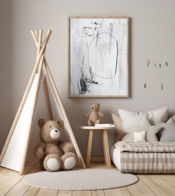 Black Strokes And A Delicate Outline