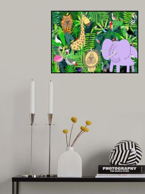 Jungle Animals Deep in the Jungle Foliage by Artist Carla Daly