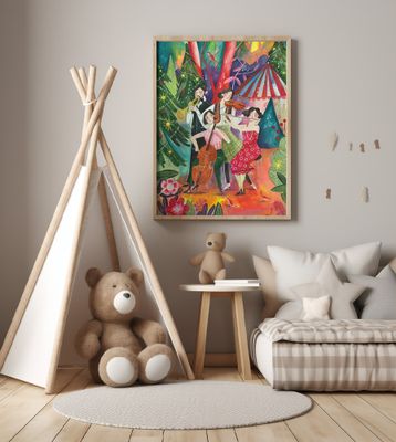 Christmas music in the forest