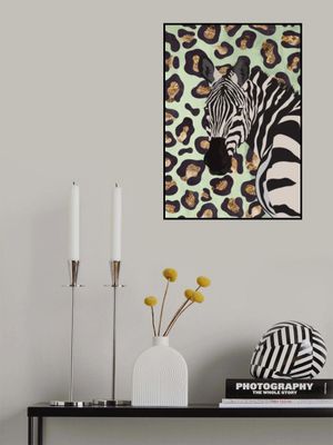 Leopard Print Zebra Green