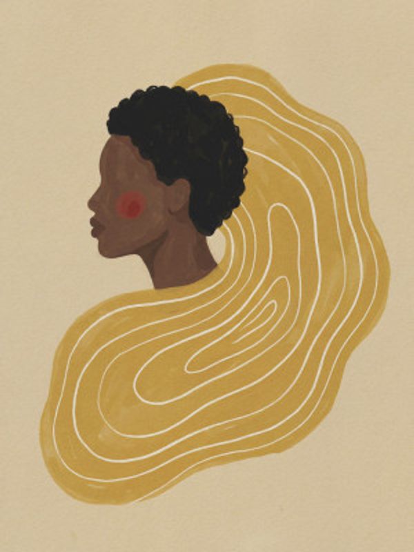 Yellow Striped Woman