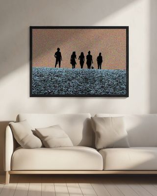 Five Silhouetted Figures