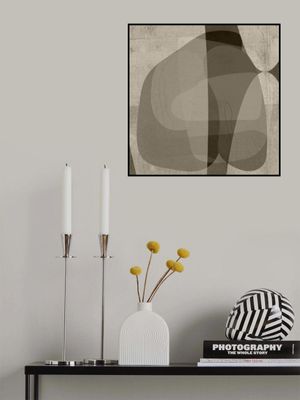 Neutral Flow No.1 – Organic Forms in Taupe