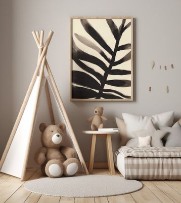 Branches in Black and Beige I