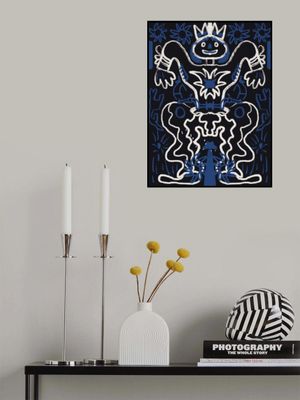 Chalk drawing cowboy